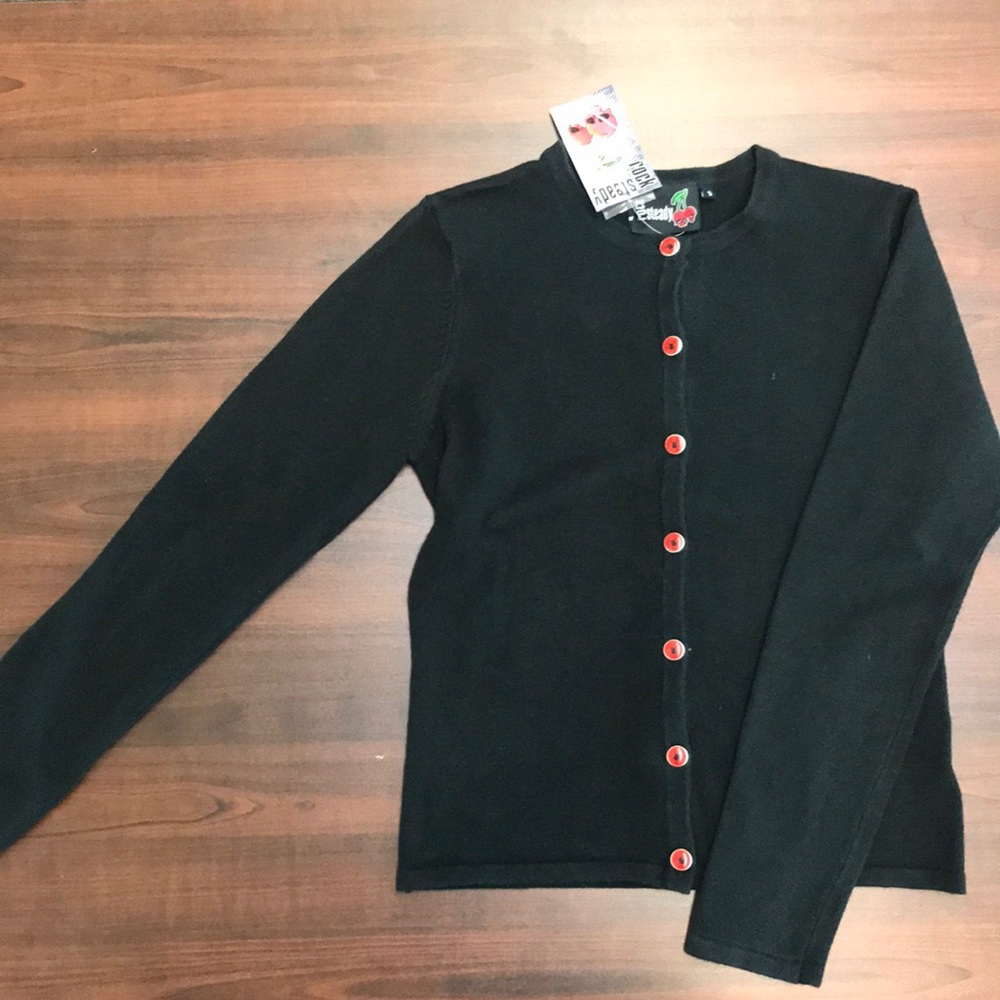 Black cardigan